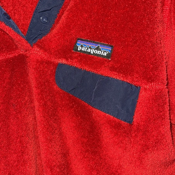 Patagonia re tool size small red and navy EUC - Picture 3 of 7